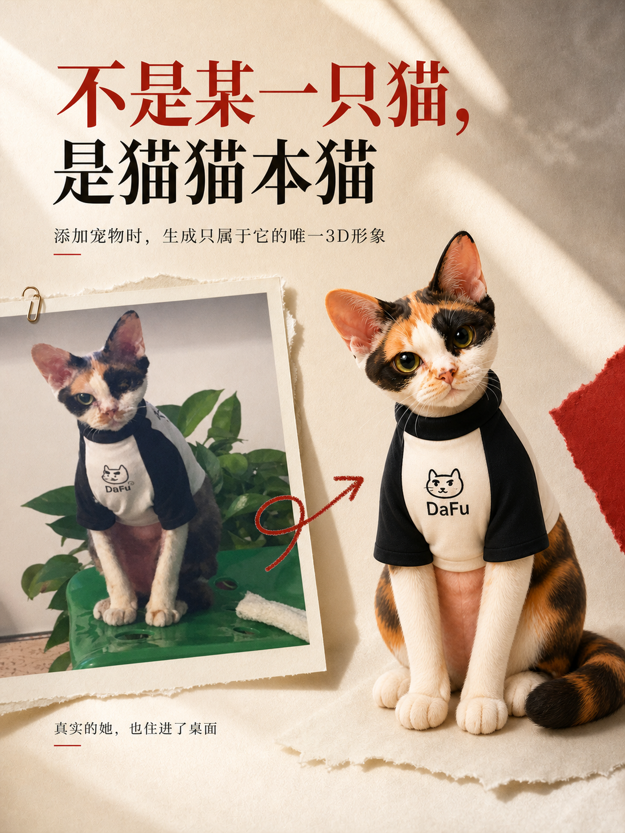 专属 3D 卡通形象